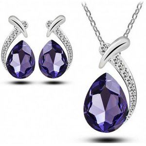 Dark Purple Pendant Set